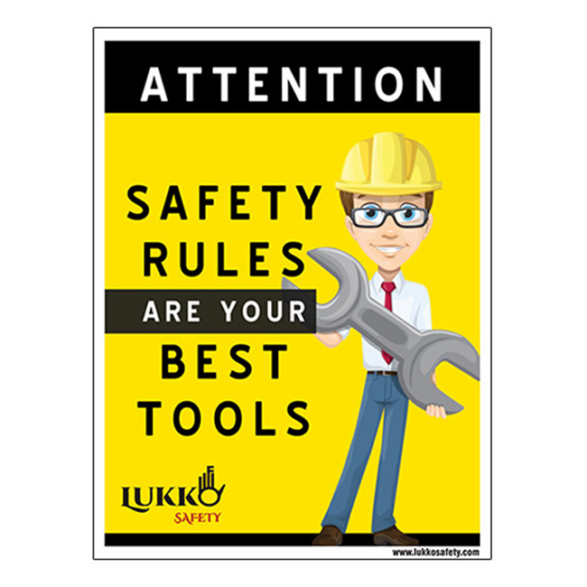 Safety Rules Lockout Poster- Lukko Safety - Lukko safety